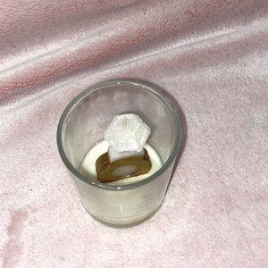 Wedding ring candle (never lit)